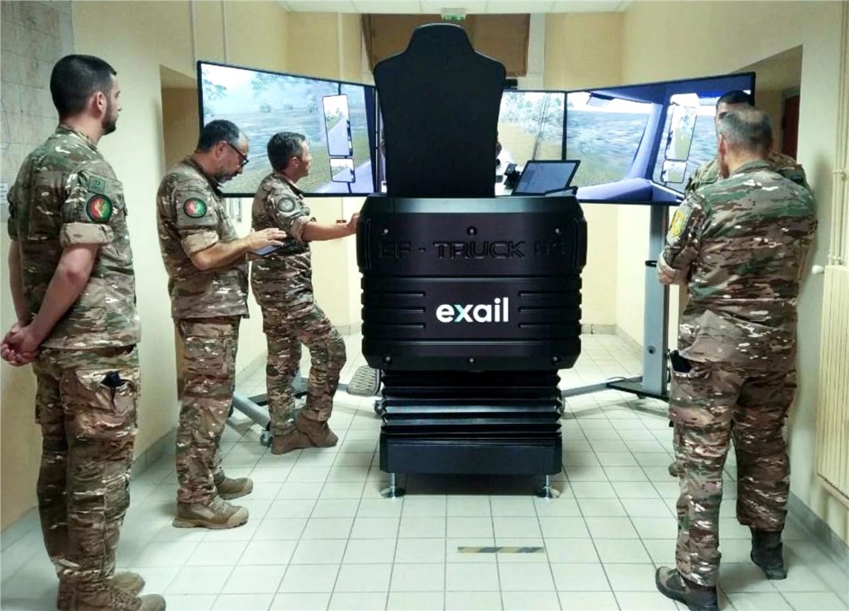 French Ministry of the Armed Forces enhances driver operational readiness with Exail EF-Truck simulators  Exail &copy;
