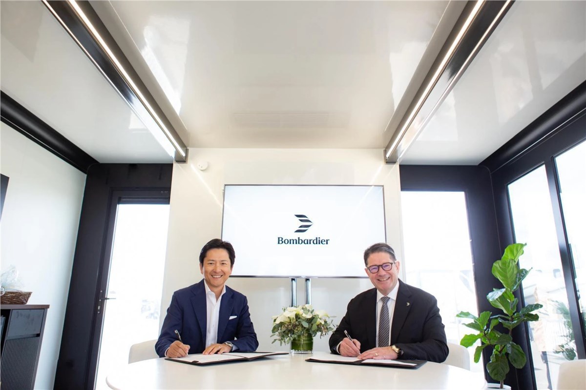 Bombardier Celebrates Two-Aircraft Order from Sojitz Corporation, Strengthening Trans-Pacific Business Aviation in Asia  Bombardier Aerospace &copy;