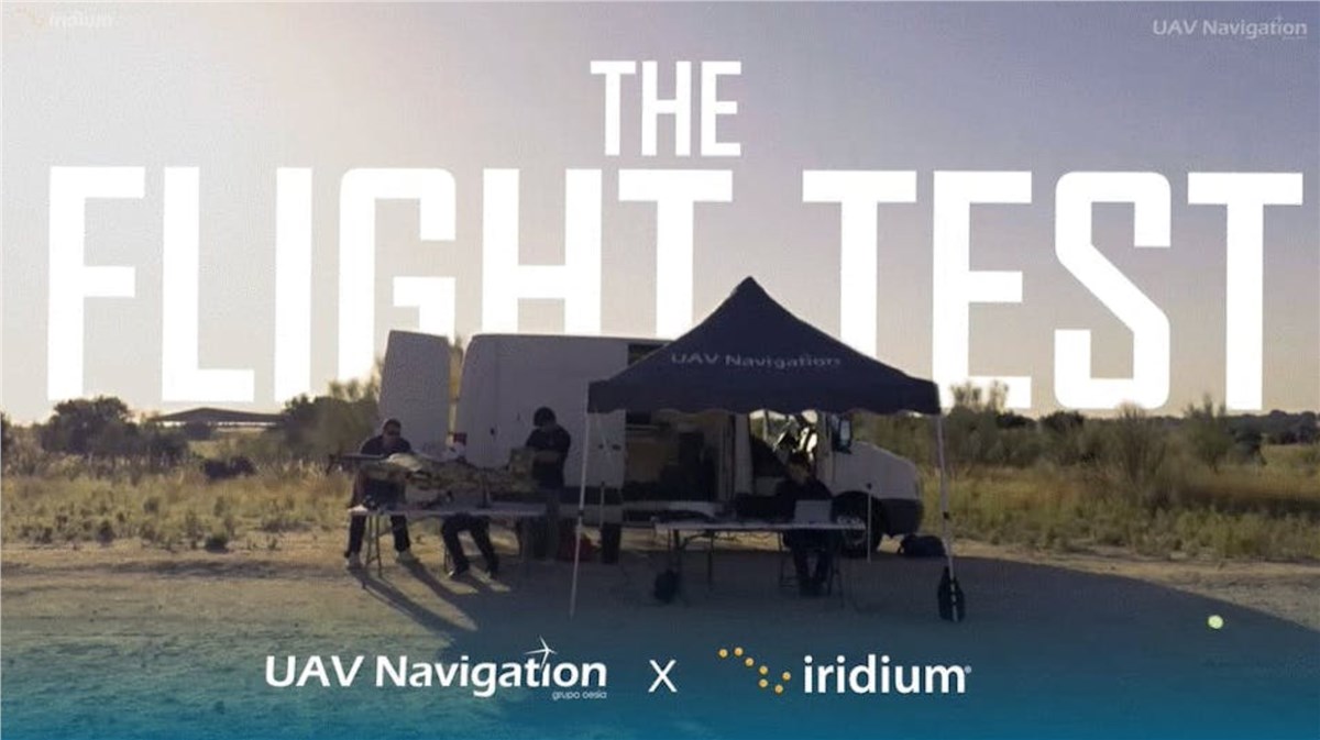 UAV Navigation-Grupo Oesia Successfully Integrates ATMOSPHERE's Iridium terminal into Flight Control System and Validates Its Performance in Test Flights  UAV Navigation &copy;