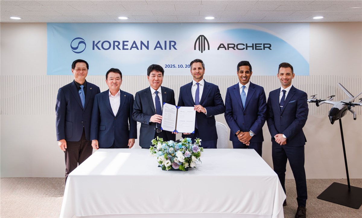 Korean Air Selects Archer as its Exclusive Partner to Introduce eVTOL Aircraft in Korea  Archer Aviation &copy;