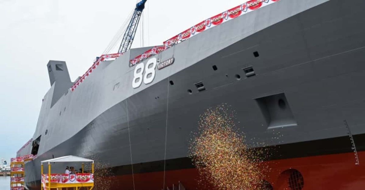 ST Engineering Launches the First-of-Class Multi-Role Combat Vessel  ST Engineering &copy;
