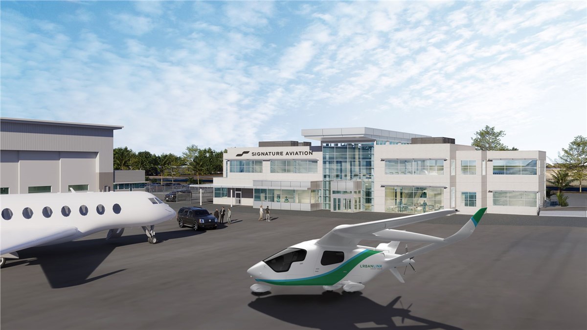 UrbanLink Air Mobility and Signature Aviation Partner to Explore Development of All Electric Air Operations in Florida  UrbanLink Air Mobility &copy;
