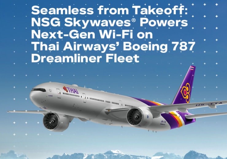 Thai Airways Becomes 1st Global Airline to Line-Fit Neo Space Group's IFC Solution on Boeing 787 Dreamliner Fleet  Neo Space Group &copy;