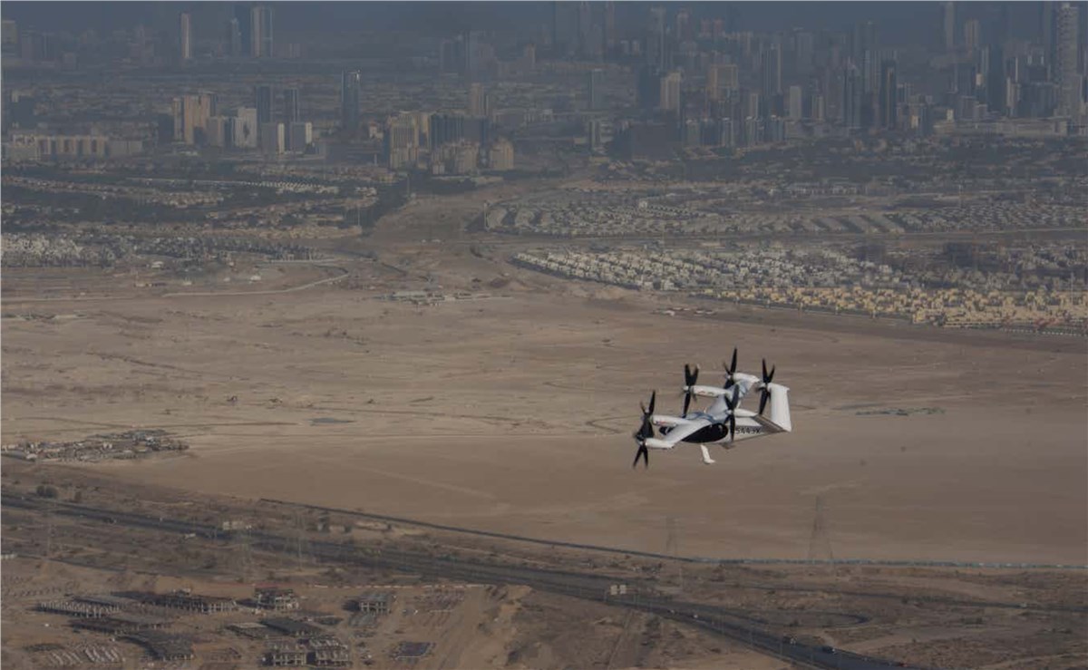 Dubai Air Taxi Network Takes Flight: Joby Completes Landmark Flight and Announces Next Vertiport Locations  Joby Aviation &copy;