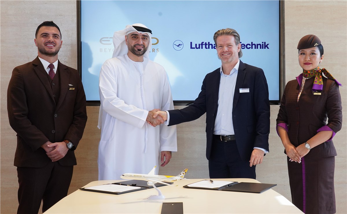 New Cooperations Across a Multitude of Fields: Etihad Airways and Lufthansa Technik Form Strategic MRO Partnership  Etihad Airways &copy;