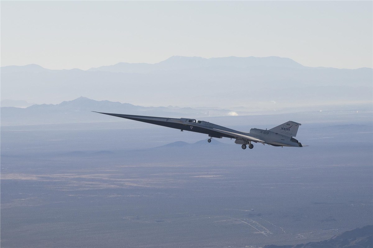NASA's X-59 Completes 1st Flight, Prepares for More Flight Testing  NASA/Jim Ross &copy;