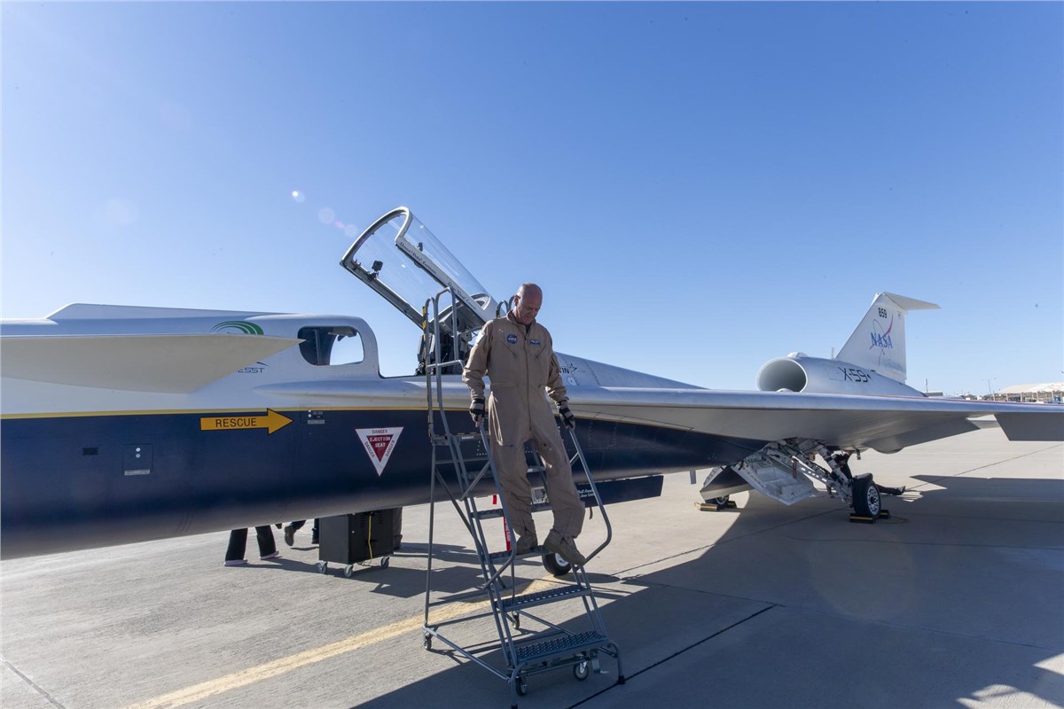NASA's X-59 Completes 1st Flight, Prepares for More Flight Testing  NASA/Genaro Vavuris &copy;