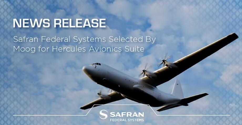 Safran Federal Systems Selected by Moog for Hercules Avionics Suite  Safran  &copy;
