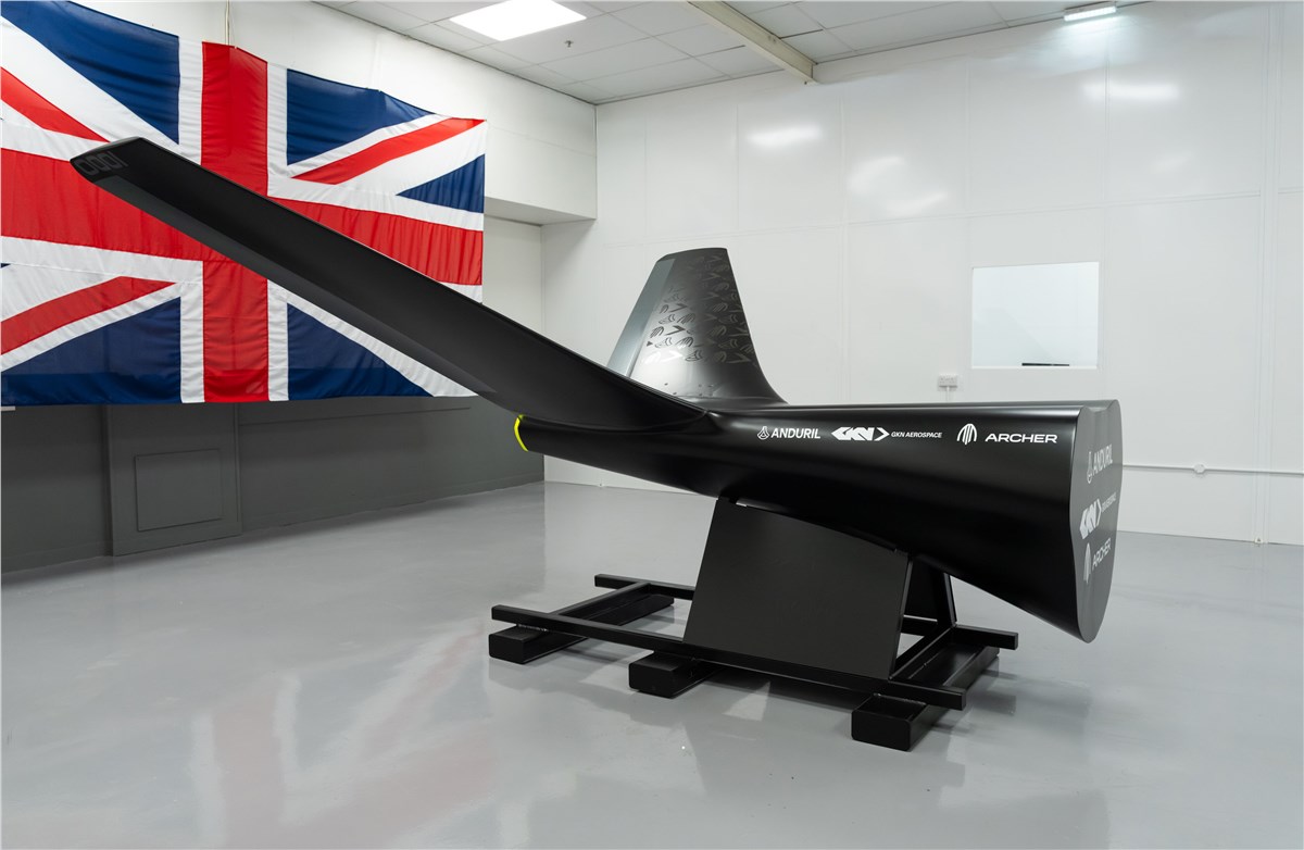 GKN Aerospace and Anduril UK Sign Partnership to Lead UK's Future UAV Capabilities  Land ACP demonstrator tail &copy;