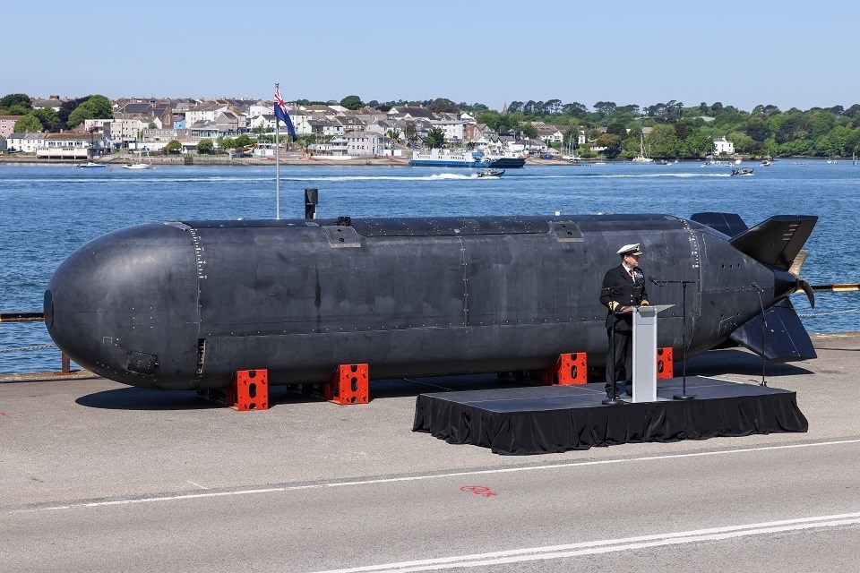 Atlantic Bastion Plans Advancing As Autonomous Submarine XV Excalibur Handed to Royal Navy  Ministry of Defence (United Kingdom) &copy;