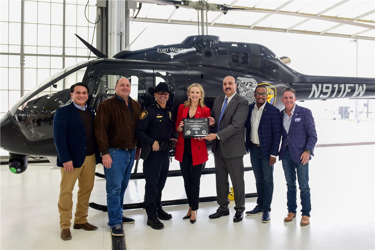 Fort Worth Police Department Accepts Delivery of 2nd Bell 505  Bell Textron &copy;