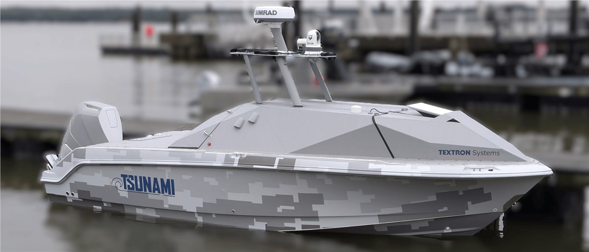 Textron Systems' TSUNAMI Autonomous Maritime Surface Vessel Sold To NIWC PAC  Textron Systems &copy;