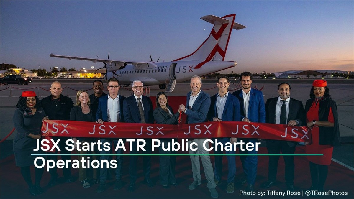 JSX Starts ATR Public Charter Operations  ATR Aircraft &copy;