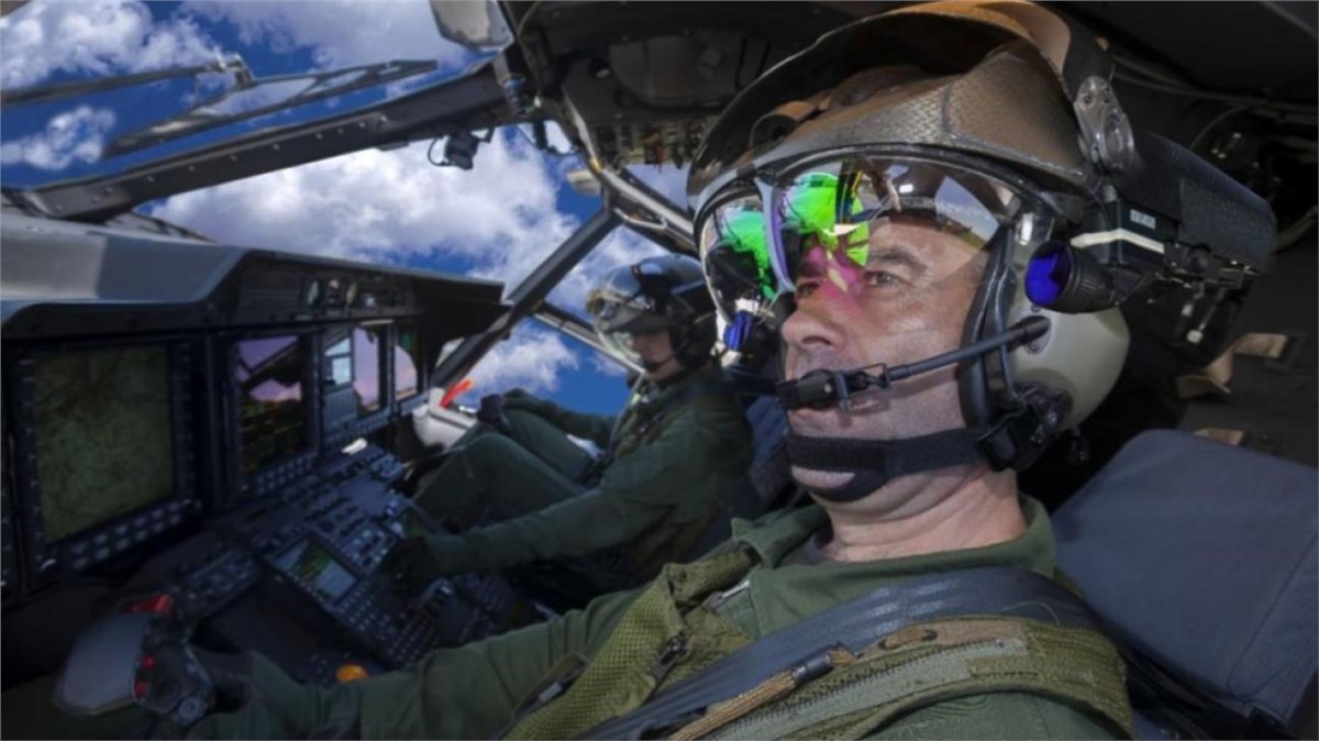 Thales Enhances NH90 Helicopter Pilots' Safety and Efficiency With TopOwl Digital Display Helmet  Thales &copy;