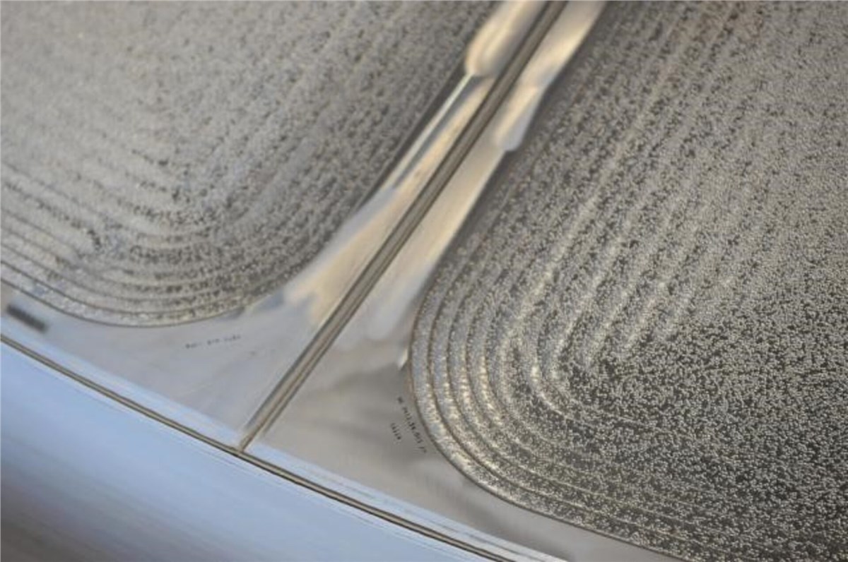 Artificial Intelligence in Manufacturing Rocket Parts Shot peen formed surface MT Aerospace  &copy;