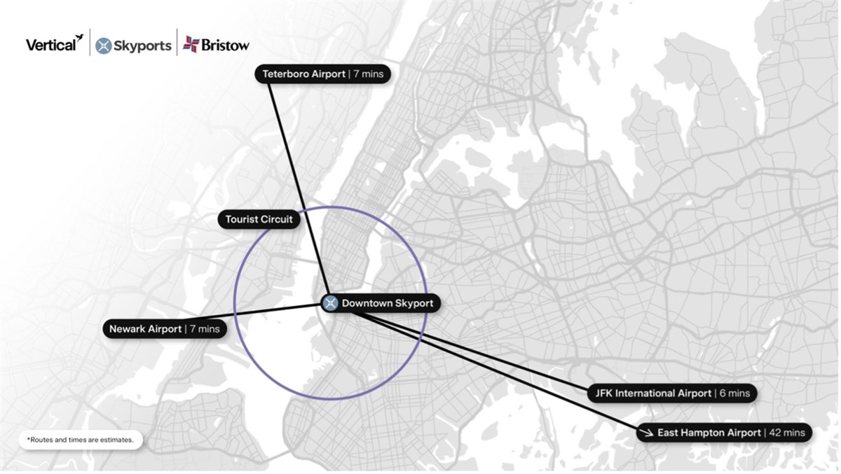 Vertical Aerospace Brings Valo to New York, Outlining Plans for Electric Air Taxi Routes  Bristow Group / Vertical Aerospace &copy;