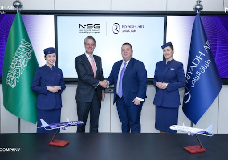 Riyadh Air Partners with NSG to Introduce Cutting-Edge High Speed In-flight Connectivity on its New Airbus A321 Fleet  Neo Space Group &copy;
