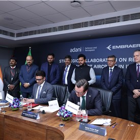 Image - Embraer and Adani Defence & Aerospace Announce Strategic Partnership to Establish Regional Transport Aircraft Ecosystem in India