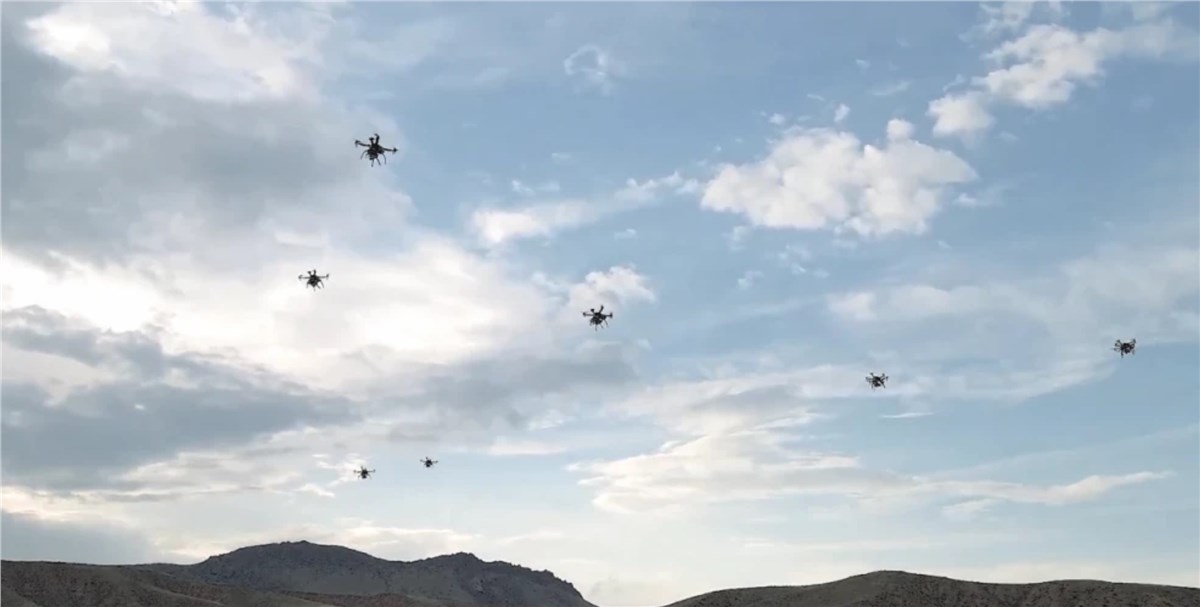 HAVELSAN Showcases Autonomous Swarm Drone Capabilities Under Its "Digital Troops" Concept  Havelsan &copy;