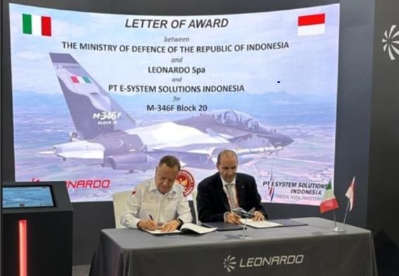 Leonardo, PT ESystem Solutions and the MoD Of the Republic of Indonesia Sign M-346 F AIRCRAFT LoI  Leonardo &copy;