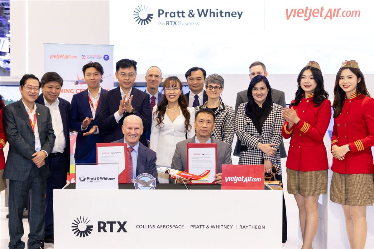 Vietjet Selects P&W to Power 44 Additional A320neo Family Aircraft  RTX - Pratt & Whitney &copy;