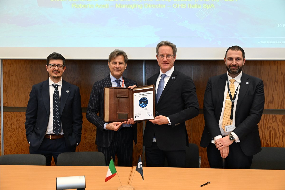ESA Awards Contracts for Ramses Mission to Apophis Ramses contract signature 10 February 2026 ESA-A. Conigli  &copy;