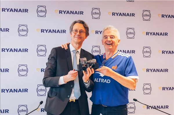 Ryanair and CFM Strengthen Landmark Partnership With Long-term Services Agreement