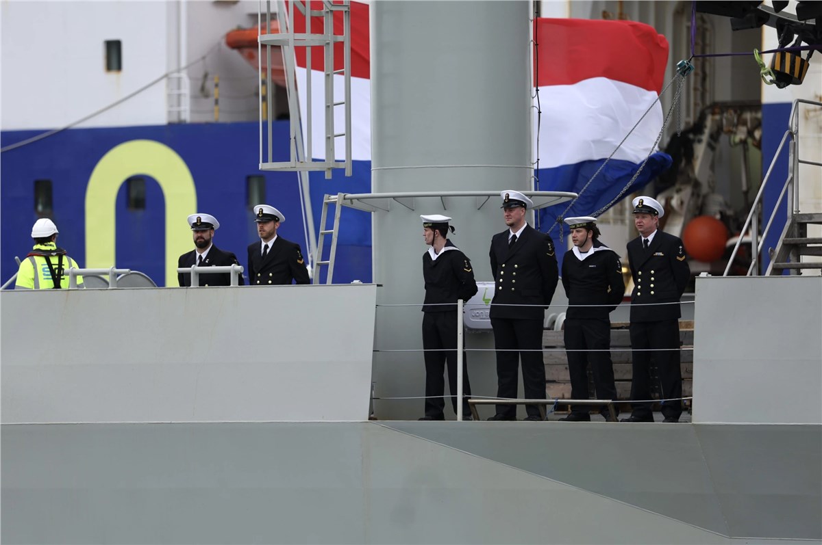 Delivery of the Vlissingen, the 2nd Mine Countermeasure Vessel of the Belgian-Dutch RMCM Programme  Dutch Ministry of Defence  &copy;
