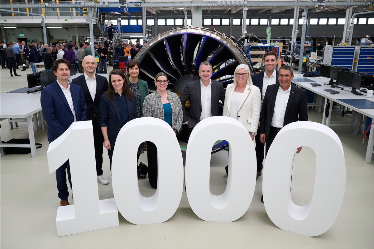 Lufthansa Technik Celebrates its 1,000th Overhauled GTF Engine  Lufthansa Technik &copy;