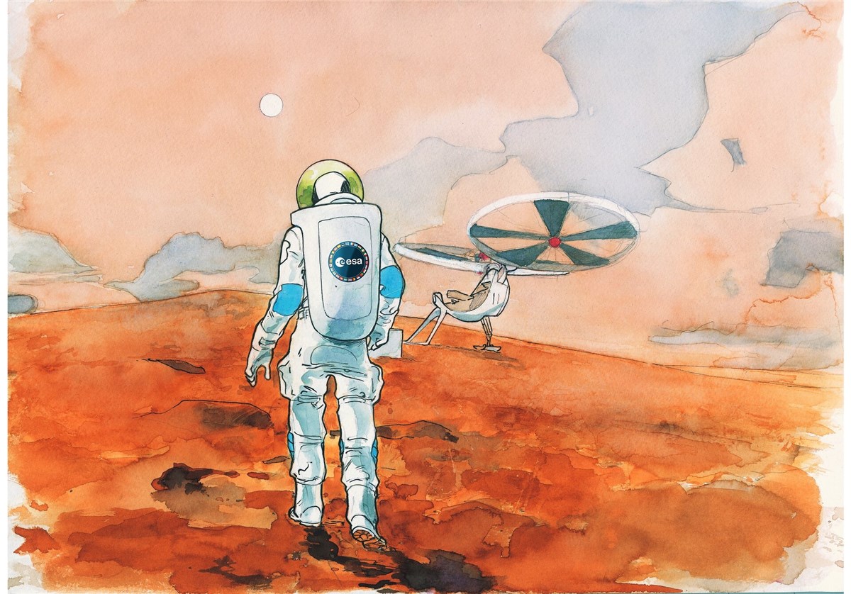 The Radiation Paradox: Why Solar Maximum is the Safest Time to Travel to Mars Terrae Novae destinations: Mars ESA-Olivier Paques  &copy;