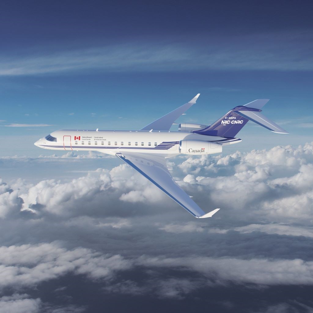 Bombardier Global 6500 Aircraft Acquired by the NRC to Conduct Critical Research and Development Activities  Bombardier Aerospace &copy;