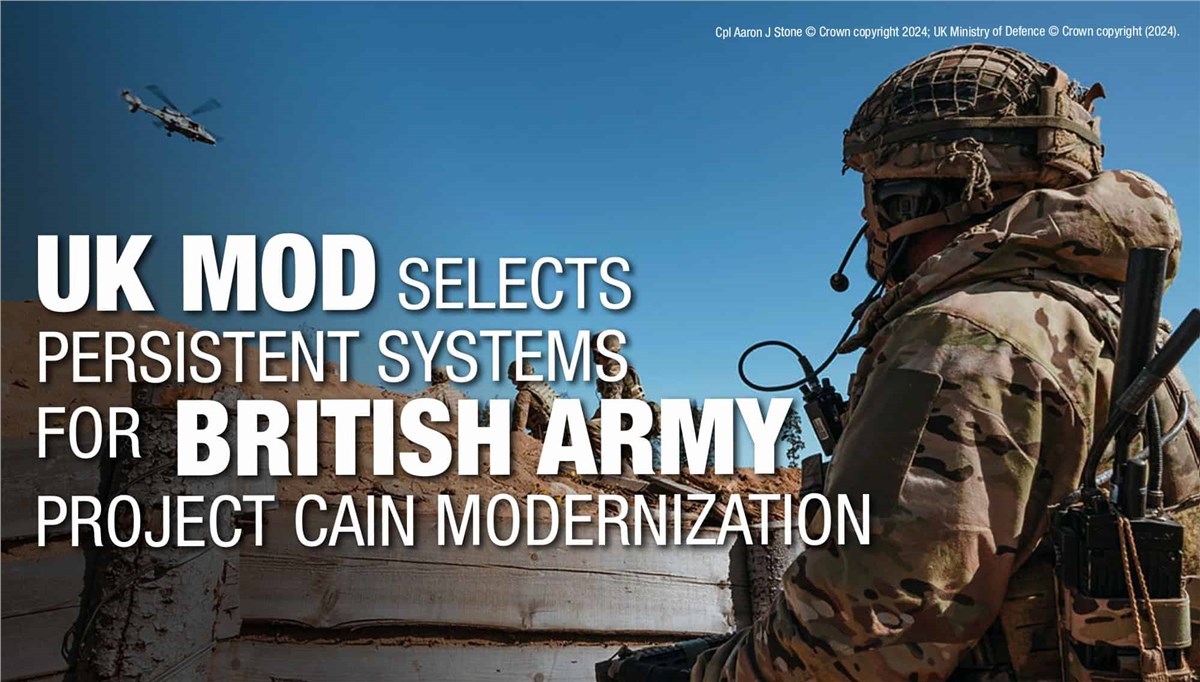 UK MoD Selects Persistent Systems' Wave Relay MANET for Project CAIN Modernization  Persistent Systems &copy;