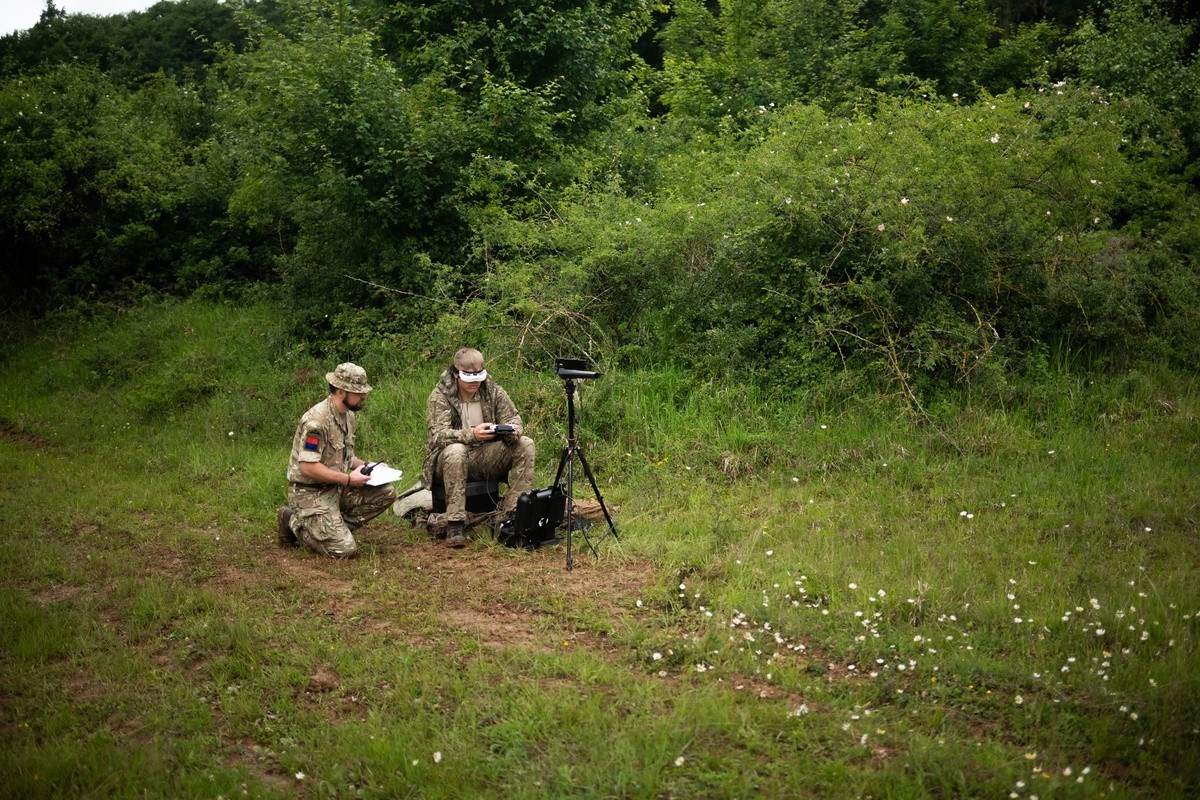 JIATF 401 Leads Groundbreaking US-U.Agreement on Counter-Drone Technology Standards British Army soldiers operate a Neros Archer drone SPC Elijah Magana &copy;