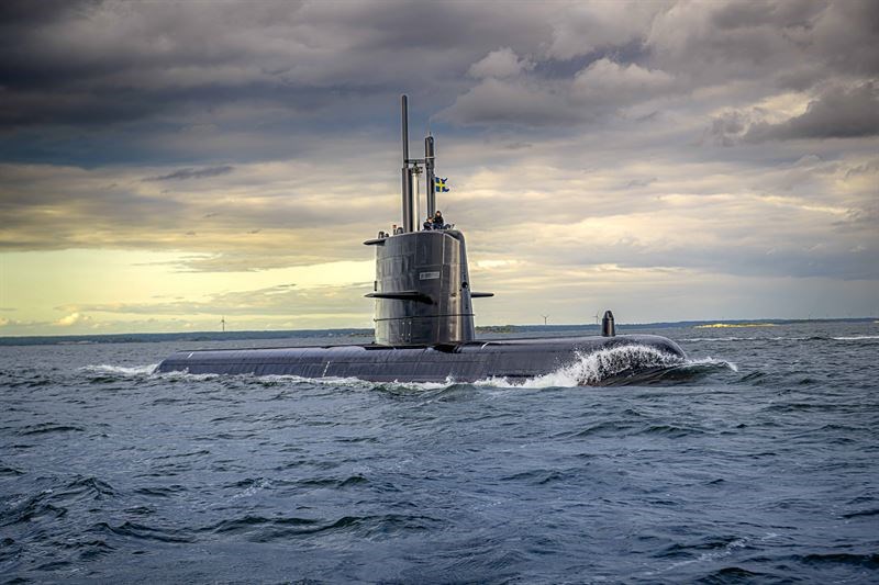 Saab Strengthens its Naval Offer With New Organisation Saab - Swedish submarine HMS Halland Saab AB &copy;