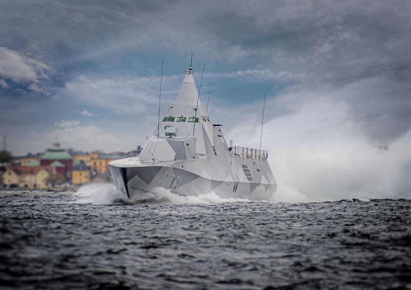 Saab Strengthens its Naval Offer With New Organisation Saab Visby-class corvette Saab AB &copy;