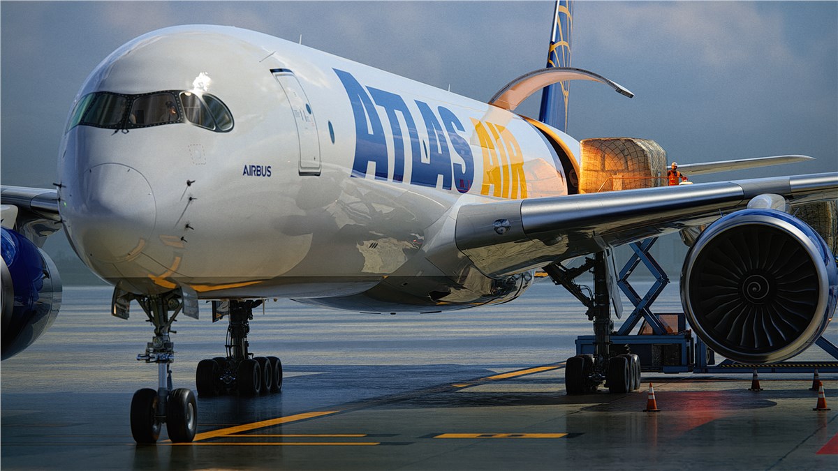 Atlas Air Worldwide Becomes Airbus' Largest A350F Freighter Customer With an Order for 20 Aircraft  Airbus Commercial Aircraft &copy;
