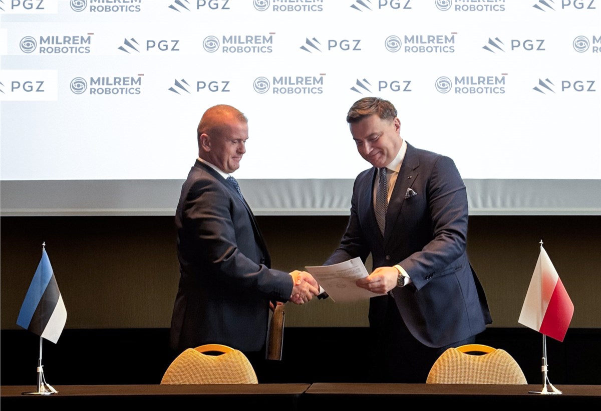 Milrem Robotics and PGZ Sign MoU to Strengthen Estonian-Polish Defence Industry Cooperation  Milrem Robotics &copy;