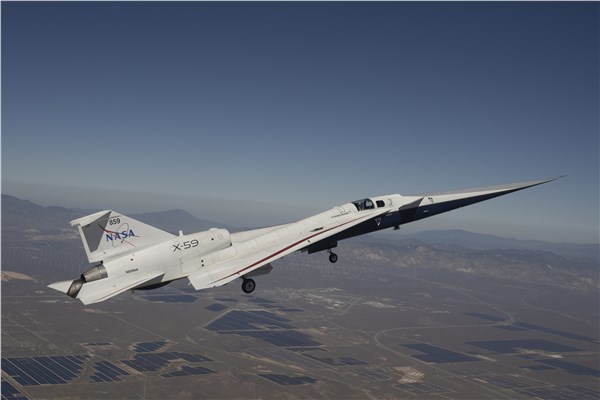 NASA's X-59 Experimental Supersonic Aircraft Makes 2nd Flight