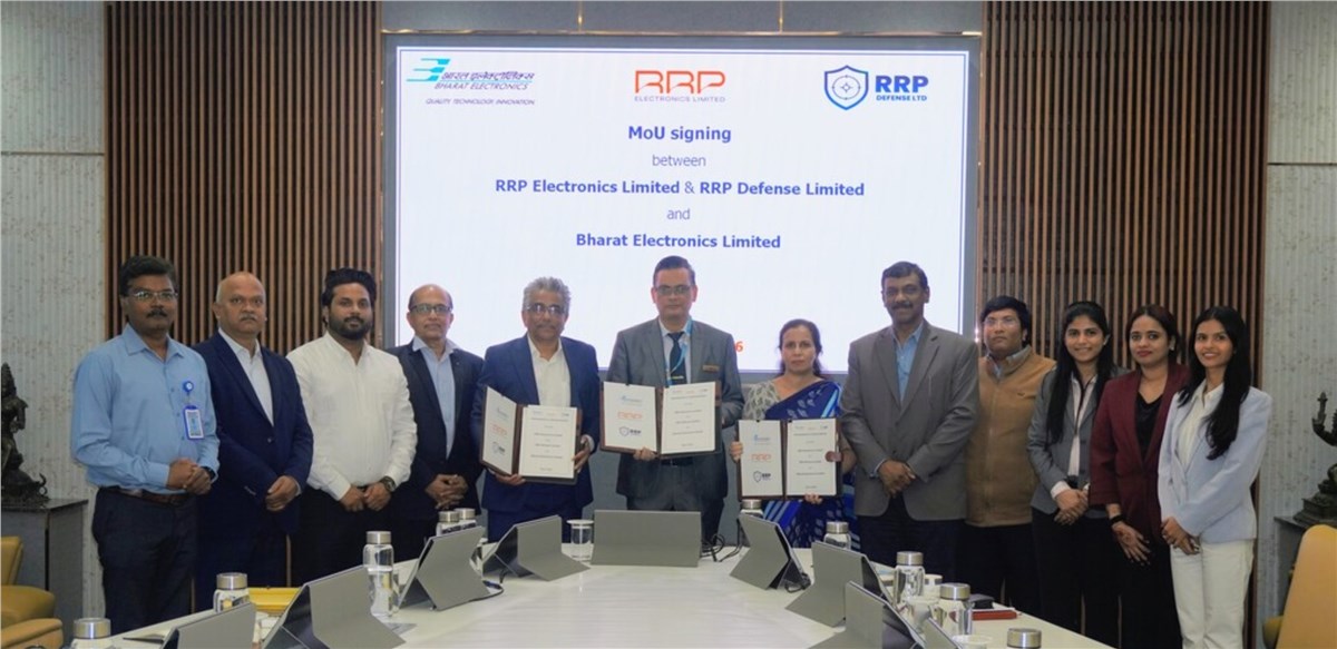 BEL and RRP Group Sign Strategic MoU to Advance Collaboration in Semiconductor, Unmanned Systems and Electro-Optics  Bharat Electronics Limited (BEL) &copy;
