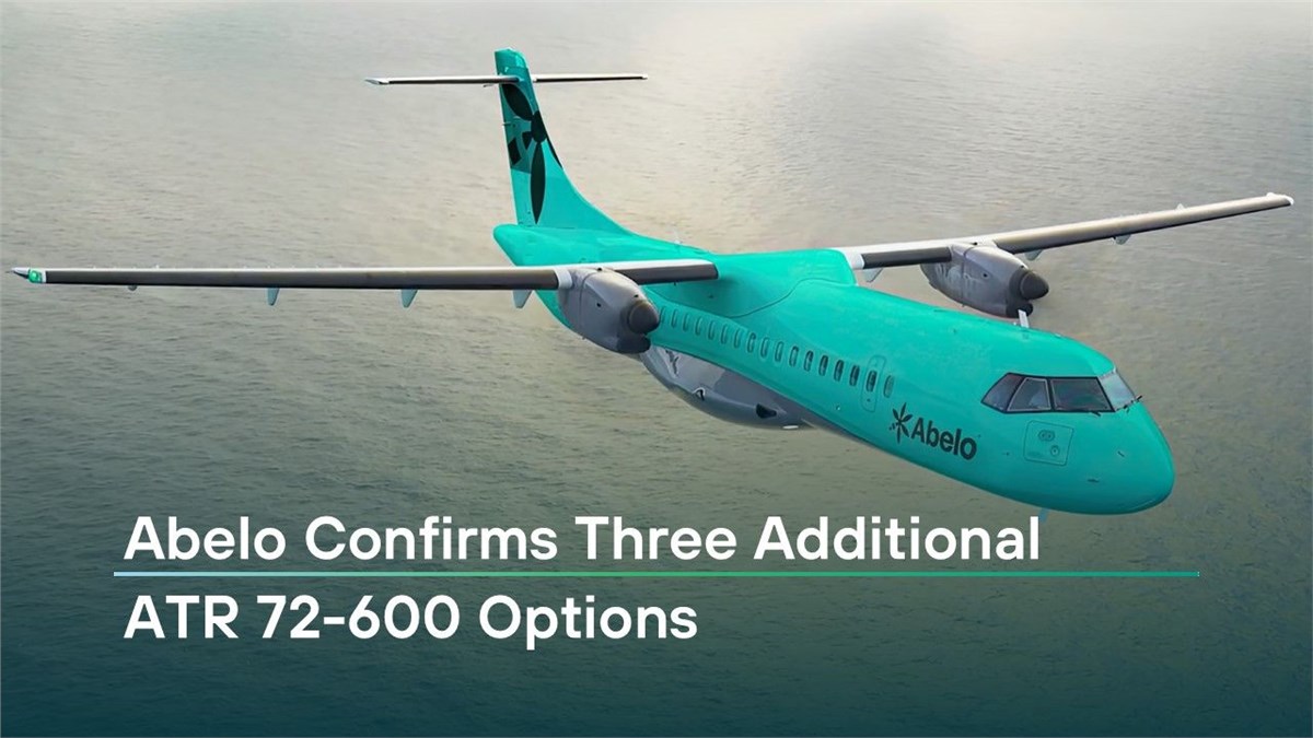 Abelo Confirms 3 Additional ATR 72-600 Options  ATR Aircraft &copy;