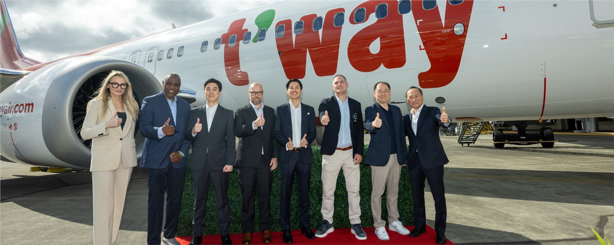 CDB Aviation Delivers 2nd Boeing 737-8 to T'Way  CDB Aviation &copy;