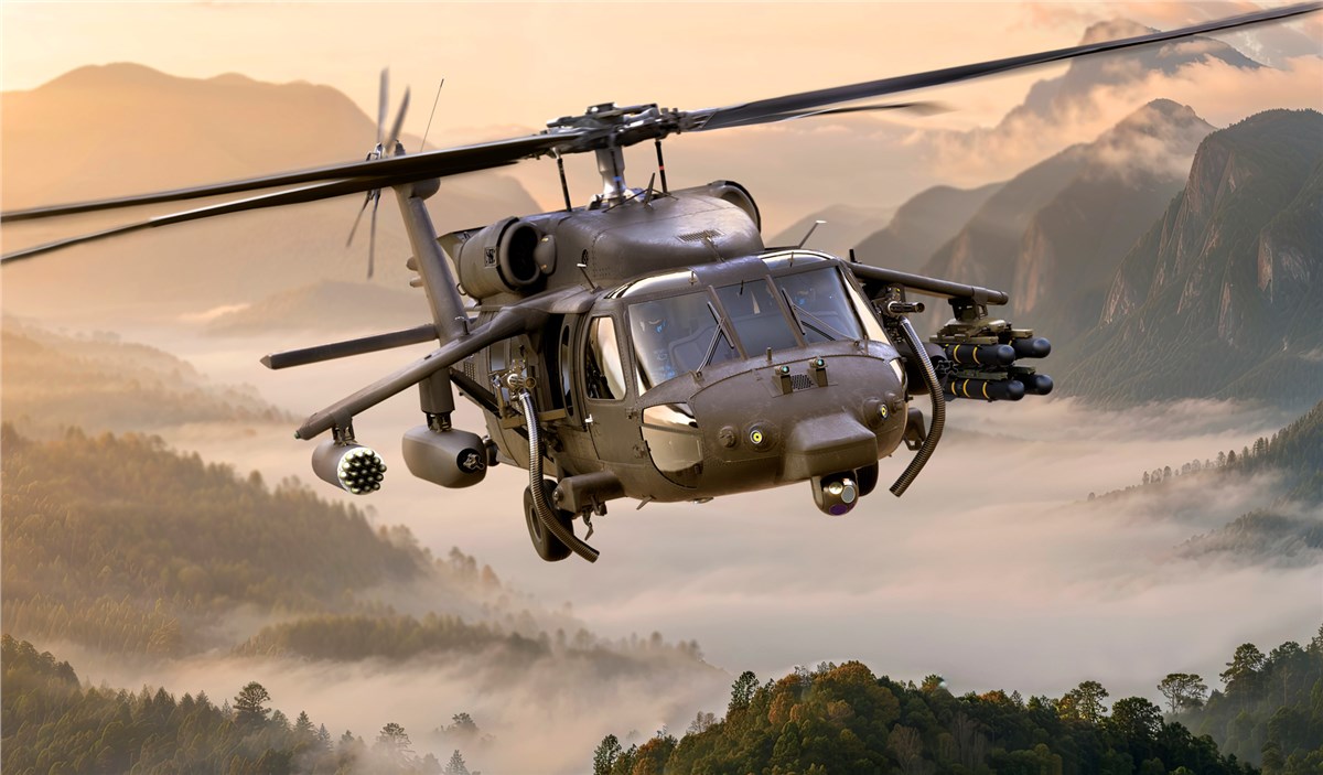 Sikorsky Offers New Armed BLACK HAWK Helicopter Kits to Deliver Additional Mission Capabilities  Sikorsky, a Lockheed Martin company &copy;