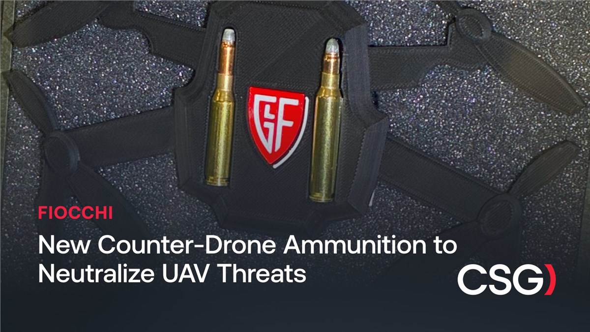CSG Introduces Counter-drone Ammunition Enabling Soldiers to Neutralize UAV Threats With Standard Rifles  Czechoslovak Group (CSG) &copy;