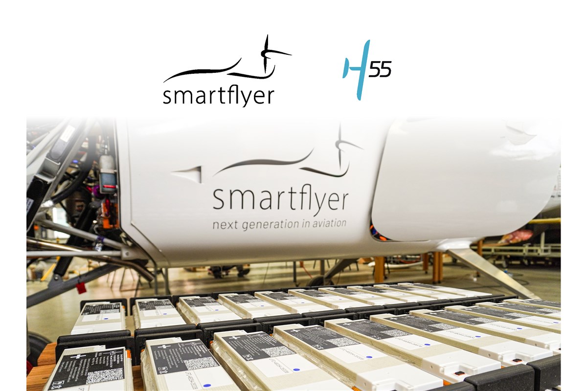 Smartflyer and H55 Advance Electric Aviation with 1st Delivery of Certifiable Battery Modules for the SFX1 Aircraft  H55 &copy;