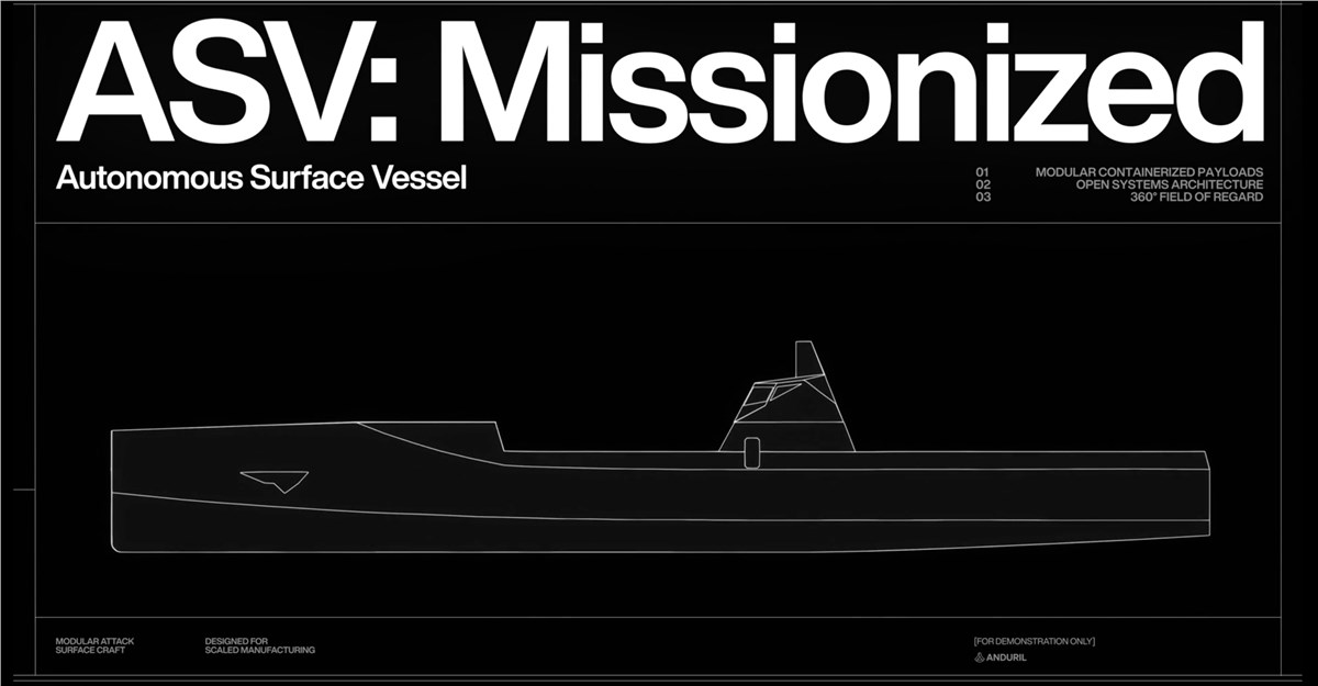Scaling Autonomous Surface Vessels with the World's Best Ship Builders for US Navy  Anduril Industries &copy;