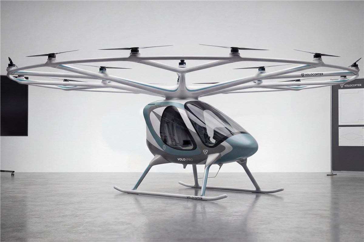 Volocopter launches new product: VoloXPro. An electrically powered ultralight multicopter for air sports and professional passenger transport.  Kirk Smith / Volocopter &copy;
