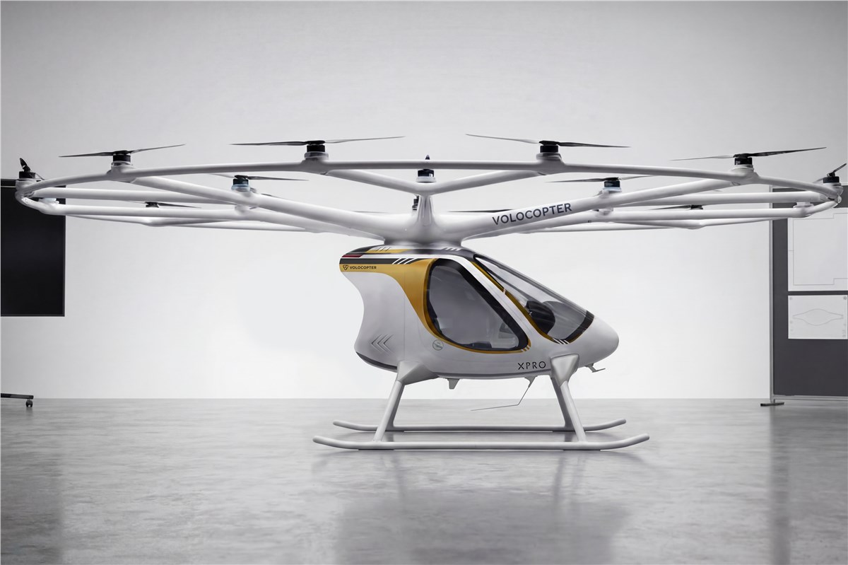 Volocopter launches new product: VoloXPro. An electrically powered ultralight multicopter for air sports and professional passenger transport.  Kirk Smith / Volocopter &copy;