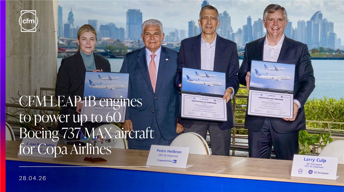 CFM LEAP-1B Engines to Power Up to 60 Boeing 737 Max Aircraft for Copa Airlines  Boeing / CFM International &copy;