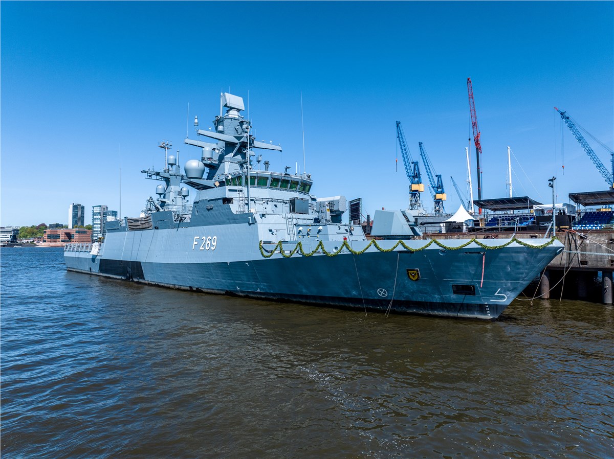 Corvette LUBECK: Rheinmetall Celebrates 1st Ship Christening  Rheinmetall AG &copy;