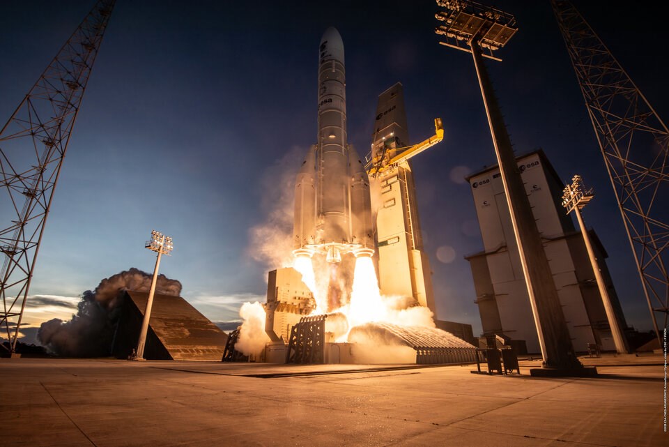 Sentinel-1D Goes Live: A Milestone for Europe's Radar Mission Ariane 6 takes Sentinel-1D into orbit ESA-CNES-ARIANESPACE/Optique video du CSG-P. Piron &copy;